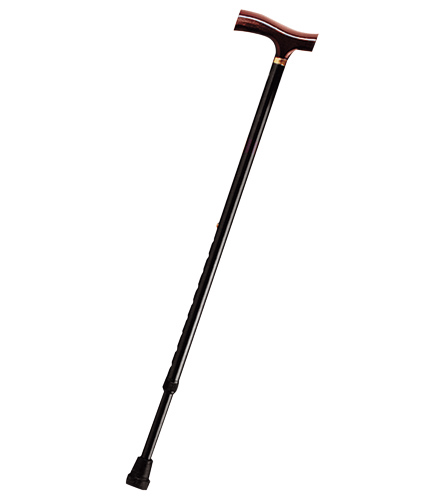 Трость телескопическая с деревянной ручкой ВОС-200