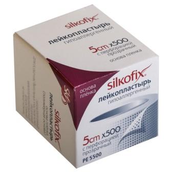 Лейкопластырь Silkofix медицинский фиксирующий на полимерной прозрачной основе 1 см х 500 см