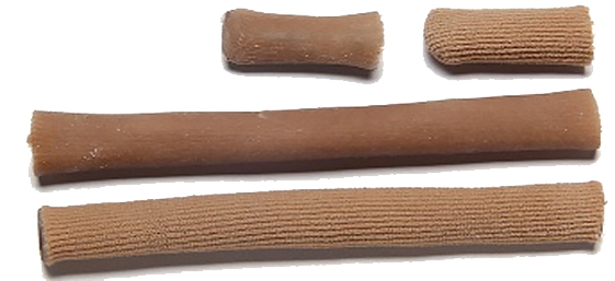 Трубочка силиконовая для пальцев стопы с тканевым покрытием