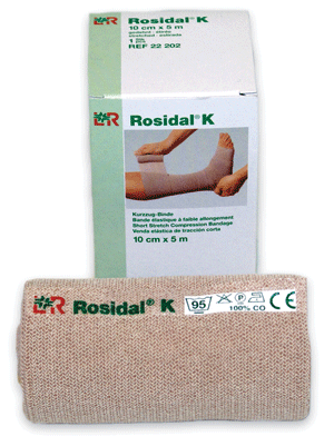 Rosidal® K Бинт компрессионный, поддерживающий, эластичный, размер 10 см*5 м